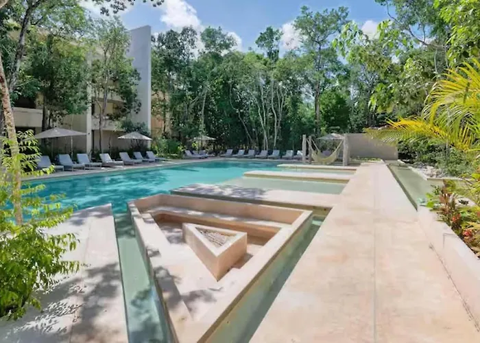 Сasa de vacaciones 1st Flr Chic Jungle 1br Priv Pool Steam & Gym