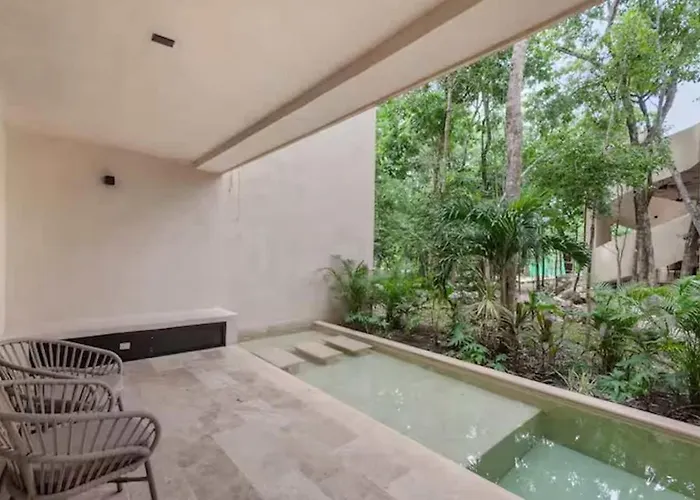 Сasa de vacaciones 1st Flr Chic Jungle 1br Priv Pool Steam & Gym *