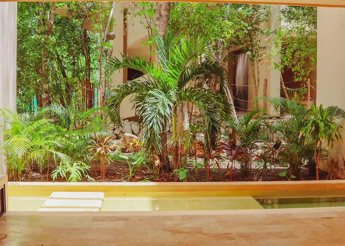 Сasa de vacaciones 1st Flr Chic Jungle 1br Priv Pool Steam & Gym