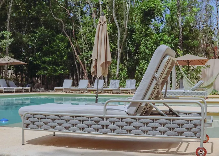 1st Flr Chic Jungle 1br Priv Pool Steam & Gym Tulum